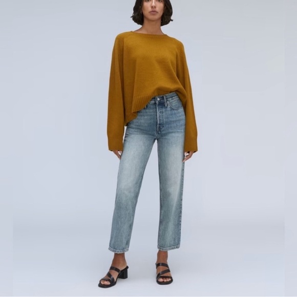 EVERLANE The Rigid Way High Jean Light Indigo Jeans Size 30 Regular - Picture 9 of 11